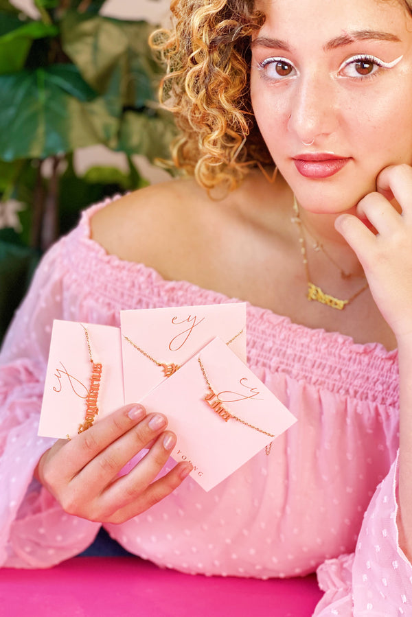 Old English Zodiac Necklace Prepack