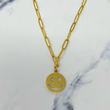 Winking & Happy Necklace
