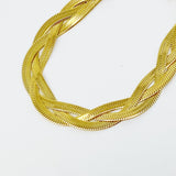 Braided Herringbone Chain Bracelet
