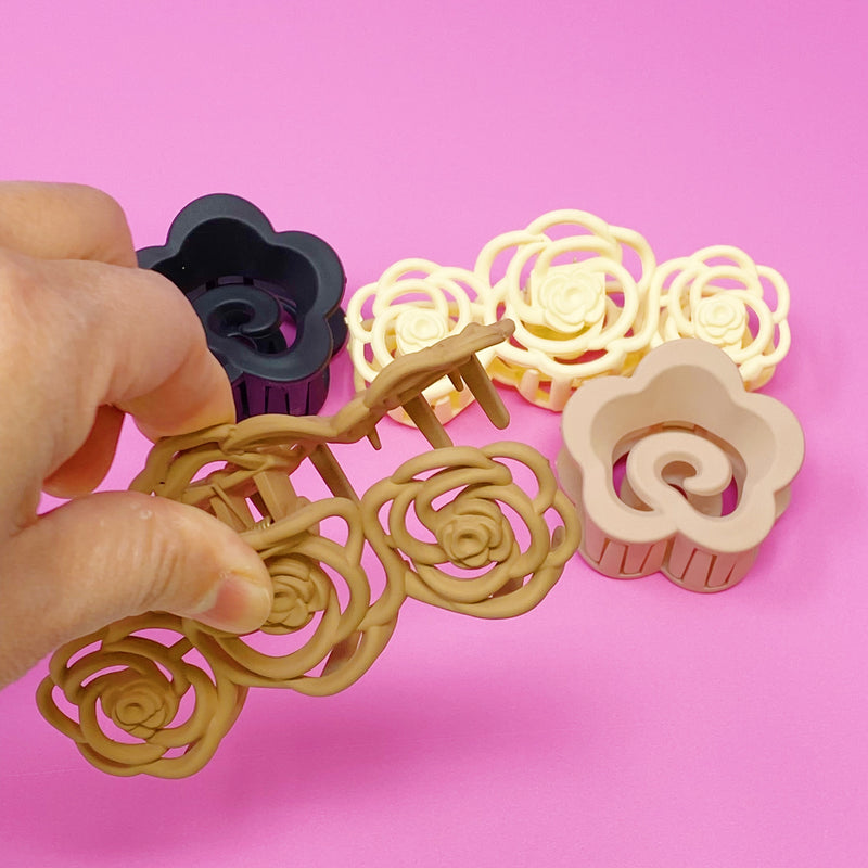 Smell the Roses Hair Claw Set