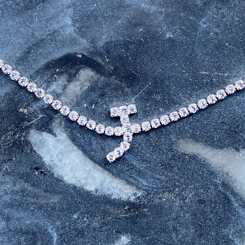 Sparkly Initial Anklet