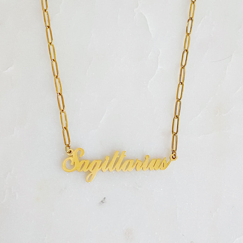 Annie Zodiac Chain Necklace Prepack