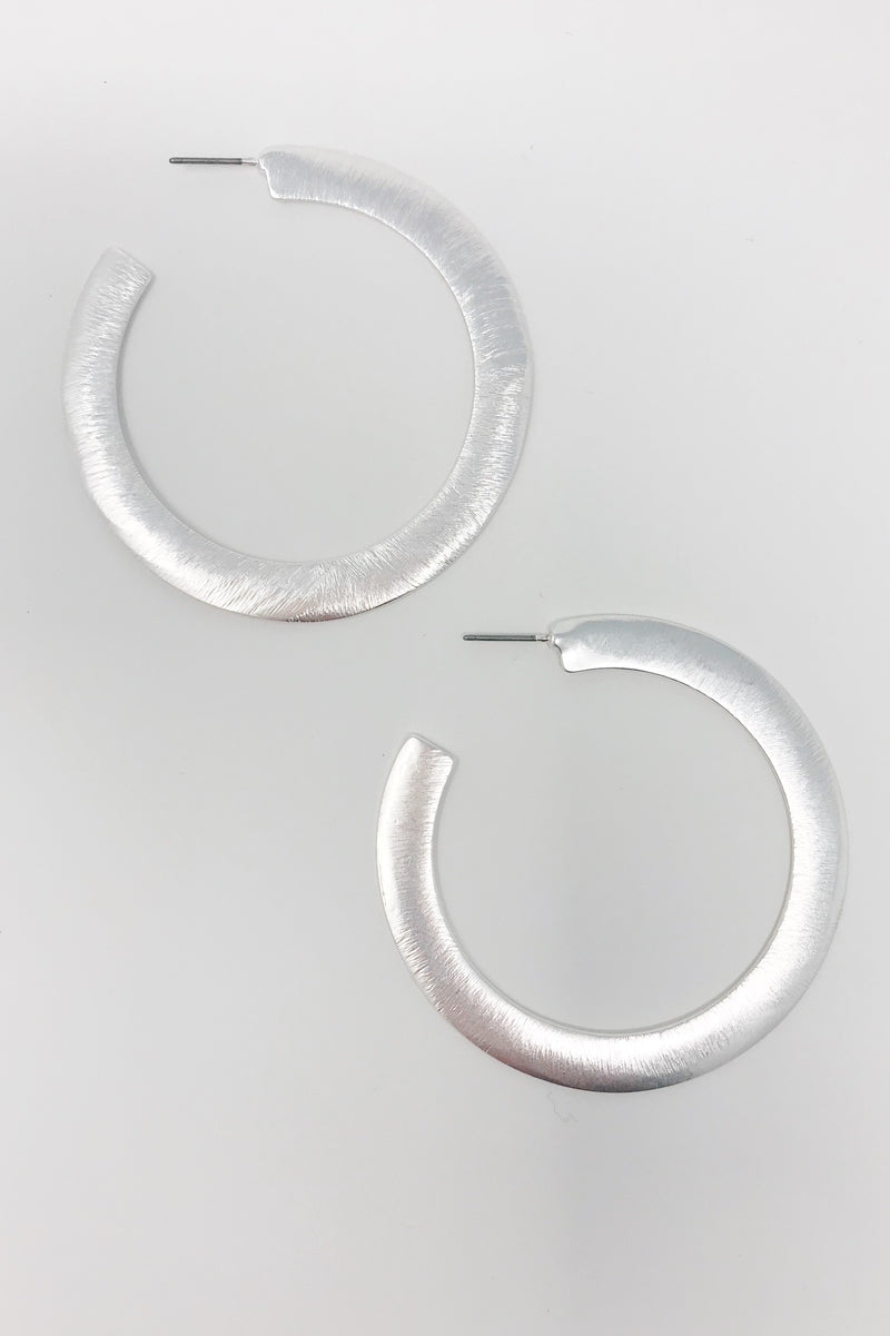Fashion earrings, silver hoop earrings from online Jewelry Boutique Ellison + Young