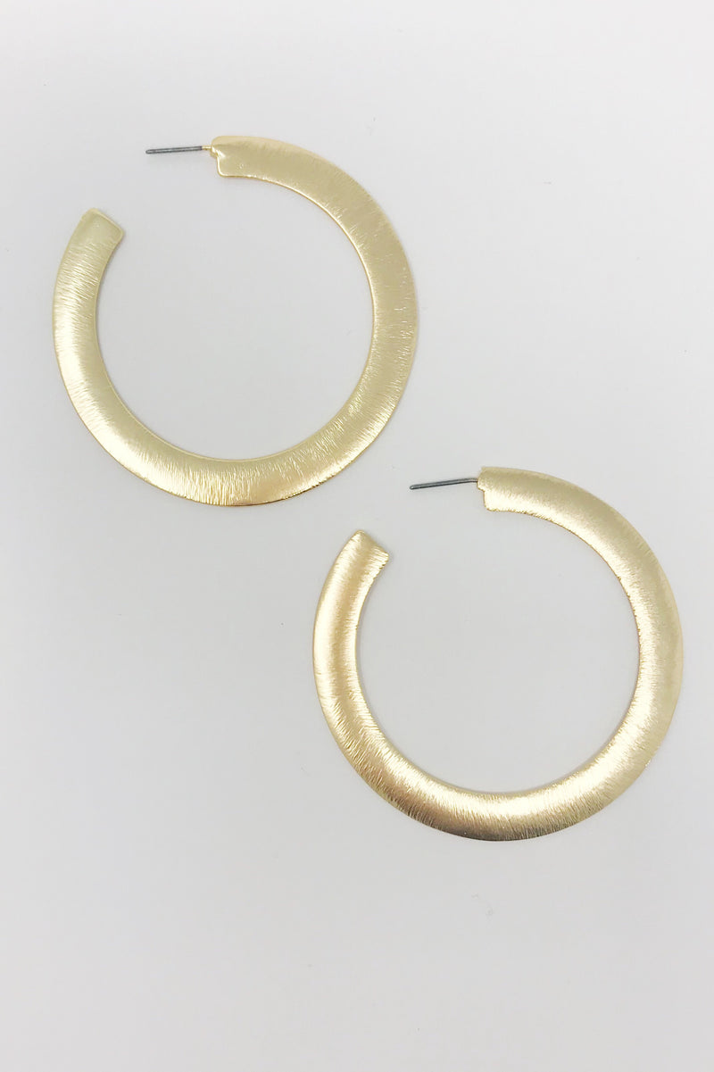 Gold hoop earrings from online Jewelry Boutique Ellison + Young